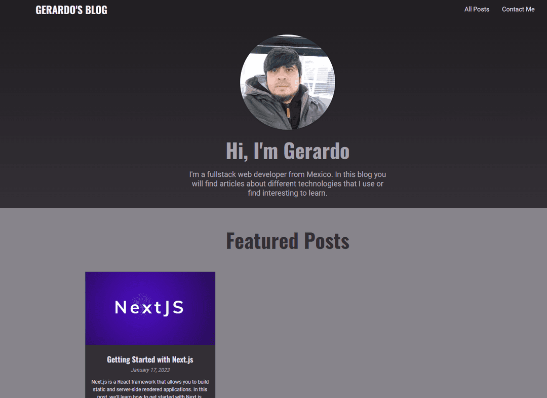 Personal Blog