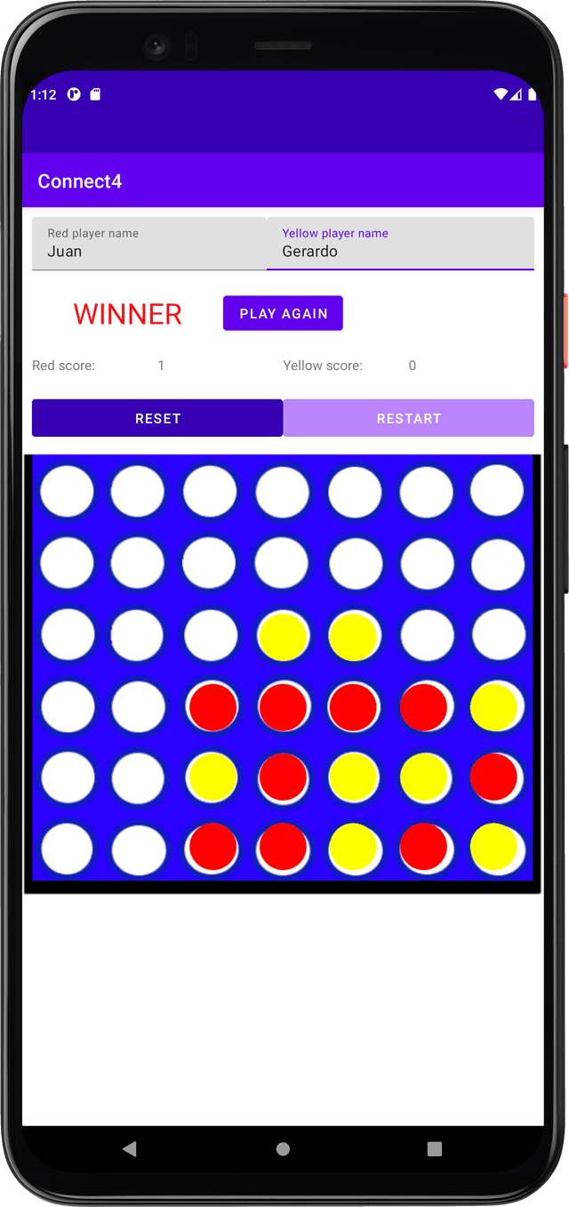 Connect 4 game