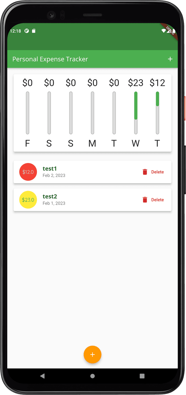 Expense tracker app
