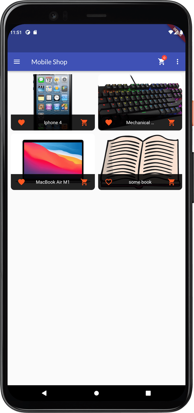 Mobile shop app