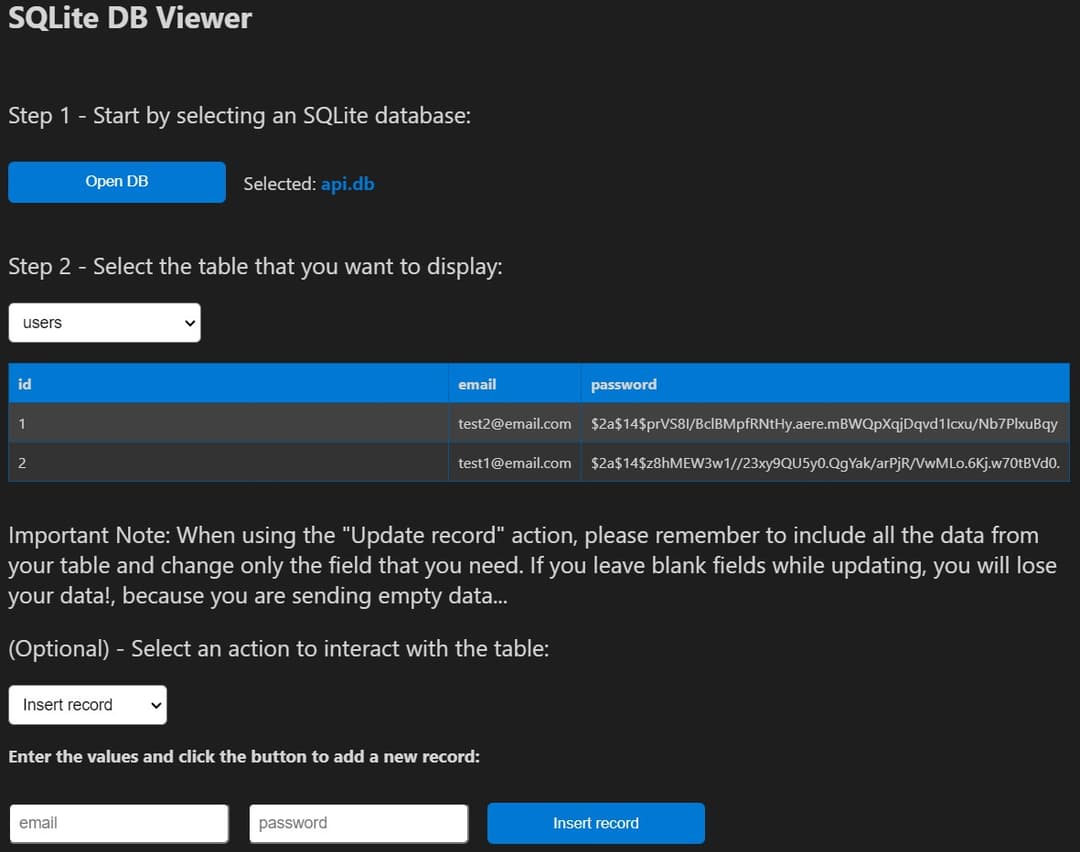 SQLite Viewer-Browser